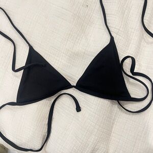 Classic Black Triangle Bikini Top